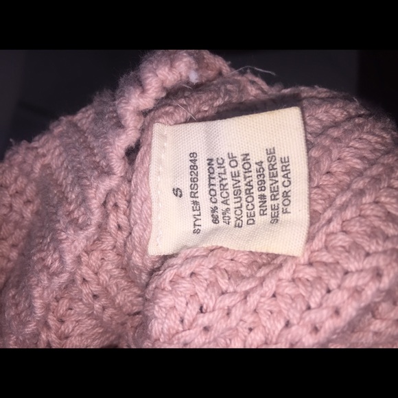 NO COMMENT 🌷Blush Pink🌷Crop Sweater - Picture 6 of 6